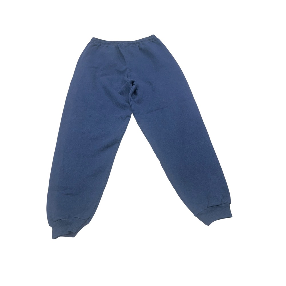 Vintage 90s Hanes Her Way Womens Medium Navy Blue Fleece Sweatpants USA Made Mat